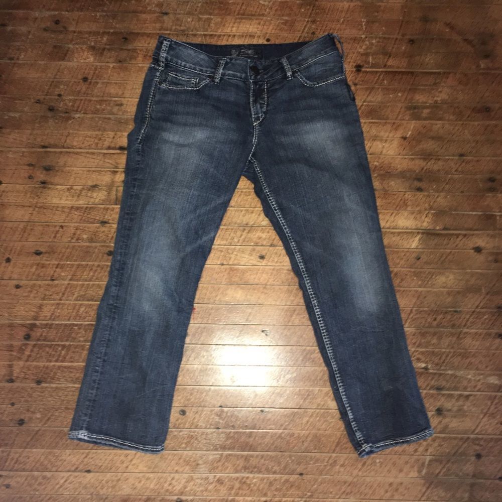 Silver Suki Jean capris, size 29